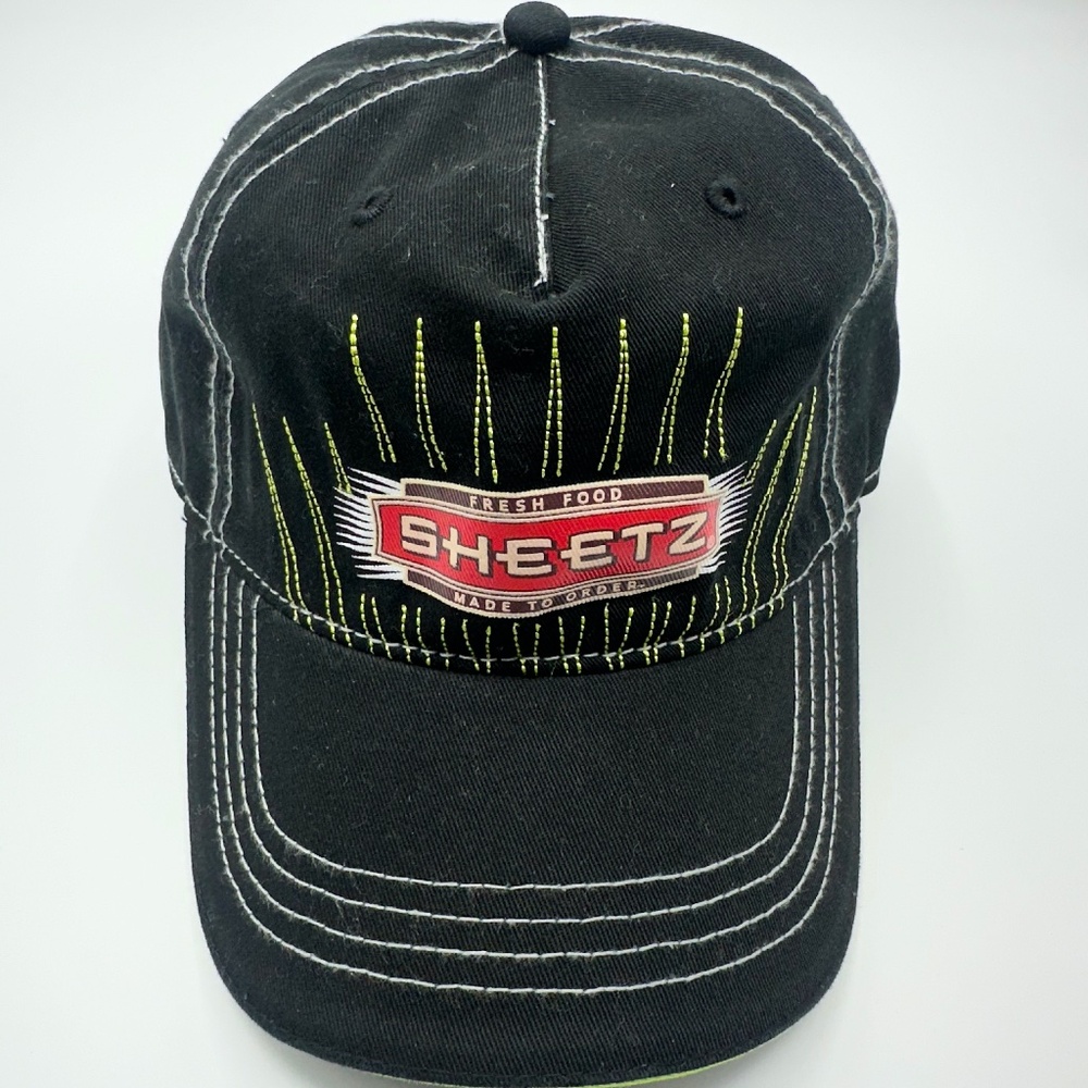 New Sheetz Fresh Food Logo Adult Black Adjustable Baseball Cap Hat Cap One Size